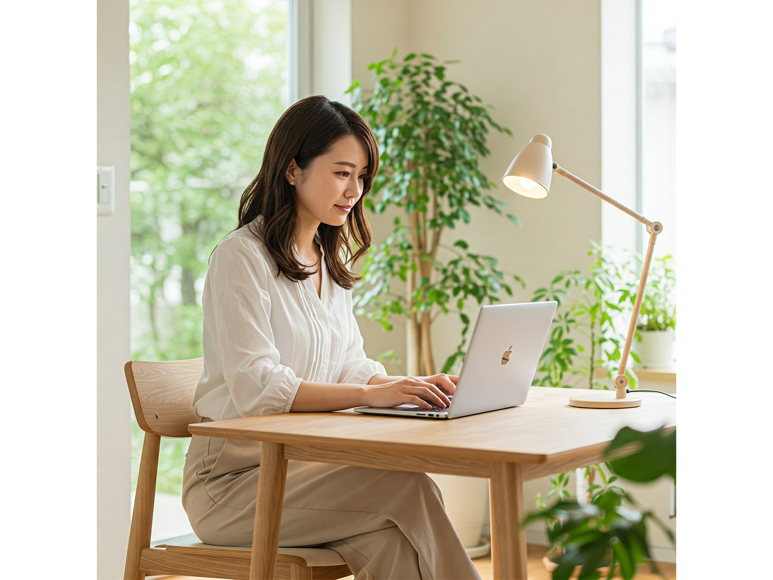 テレワークの風景